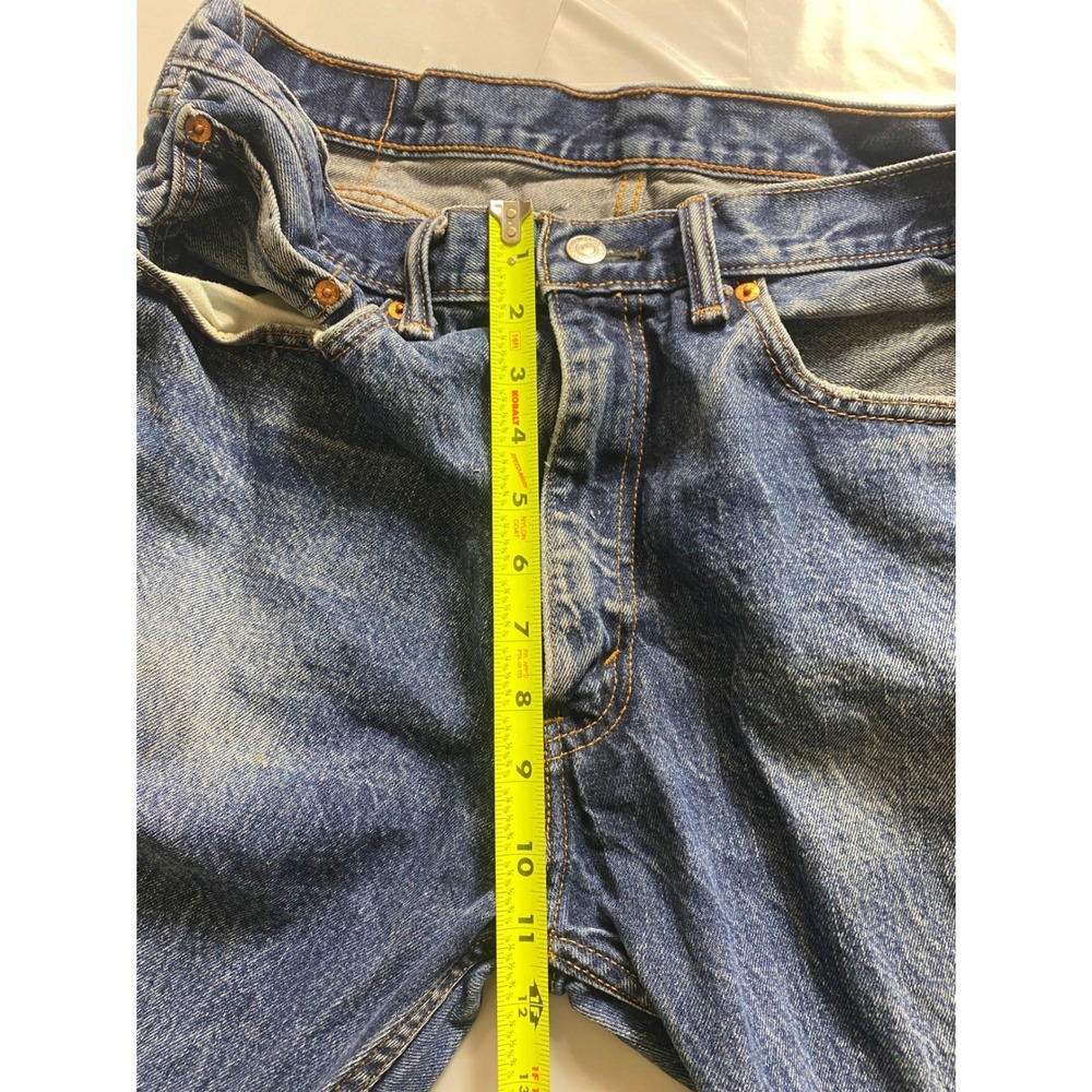 Levi's Jeans Mens 32x30 Blue Straight Leg Denim Classic‎ Faded Wash - Picture 10 of 12